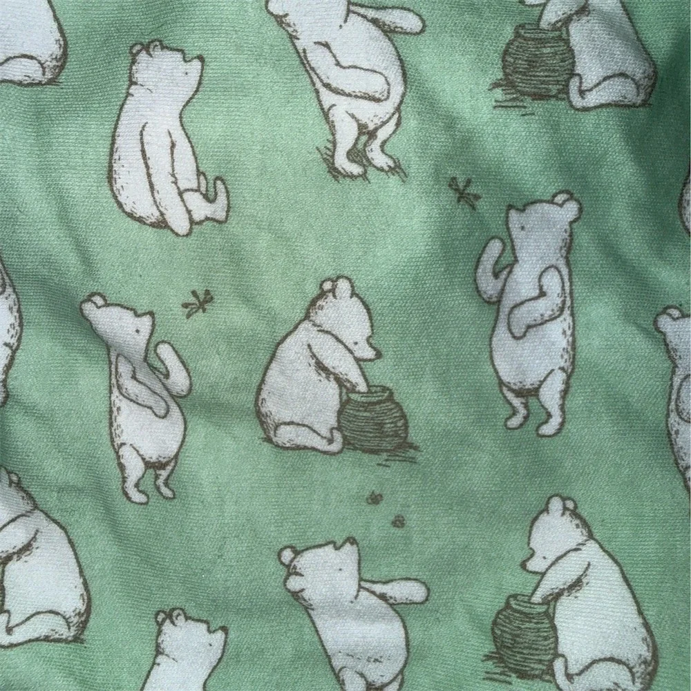 aden anais Disney Baby Winnie the Pooh Easy Swaddle Wrap 0-3M Green 100% cotton